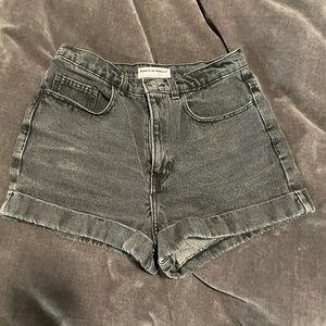 American Apparel gray denim shorts